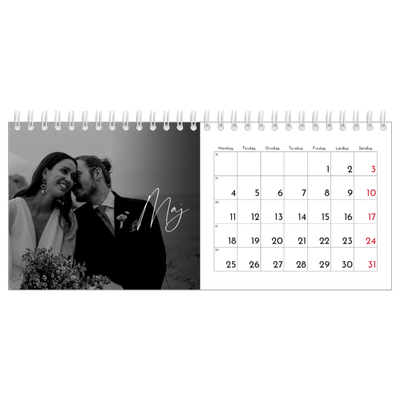 Bordkalendere — Elegant skrift [kalender forside]