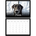 Fotokalender A4 dobbelt (30 x 40 cm) — Sort minimal [Marts]