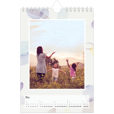 A5 Foto Kalender — Akvarelspot [kalender forside]