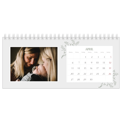 Bordkalendere — Håndtegnet blomster [April]