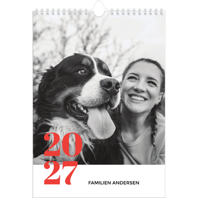 Fotokalender A4 (20 x 30 cm) — Et fantastisk år [kalender forside]