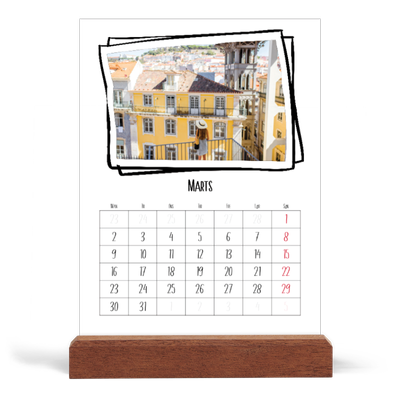 Staffeli kalender - stående  — Albums øjeblik [Marts]