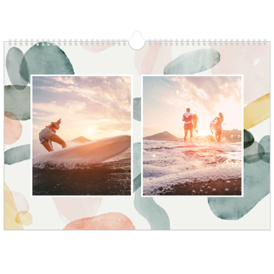 A3 Foto Kalender — Akvarelspot [kalender forside]