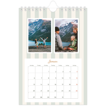 A5 Portræt — Skrift og striber