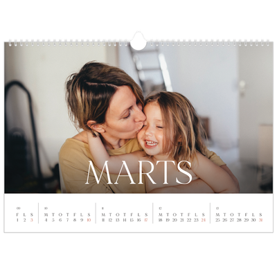 A3 Foto Kalender — Tolv store måneder [Marts]