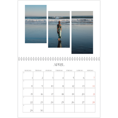 Fotokalender A4 dobbelt (30 x 40 cm) — Rejsemosaikker [kalender forside]