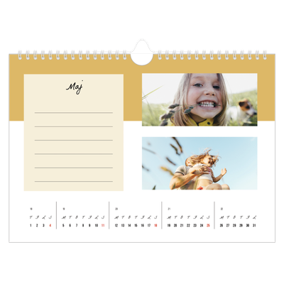 Fotokalender A4 — Kalender med "To do"-liste [kalender forside]