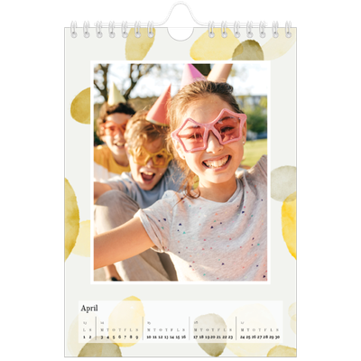 A5 Foto Kalender — Akvarelspot [April]