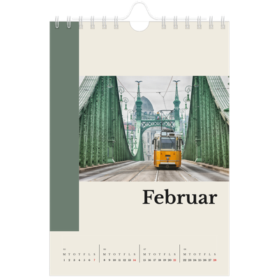 A5 Foto Kalender — Verdens seværdigheder [Februar]
