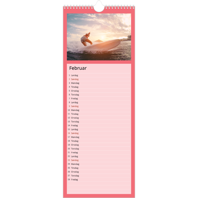 Køkkenkalender  — Stilrene farver [Februar]