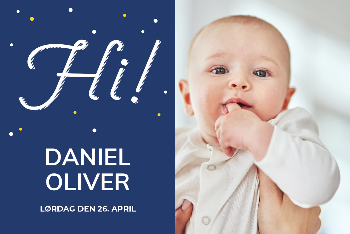 Invitationer — Natblå boks