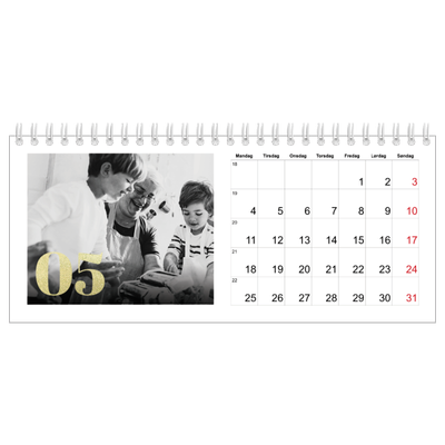 Bordkalendere — Store tal i glitter [kalender forside]