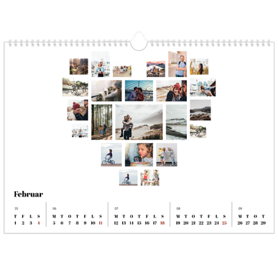 A3 Foto Kalender — Collage shapes [Februar]