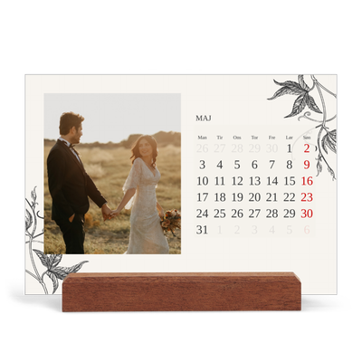 Staffeli kalender - liggende  — Blek & blomst [kalender forside]