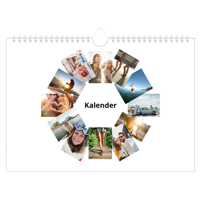Fotokalender A4 — Billedgitter [kalender forside]