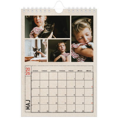 A5 Foto Kalender — Stempeleffekt [kalender forside]