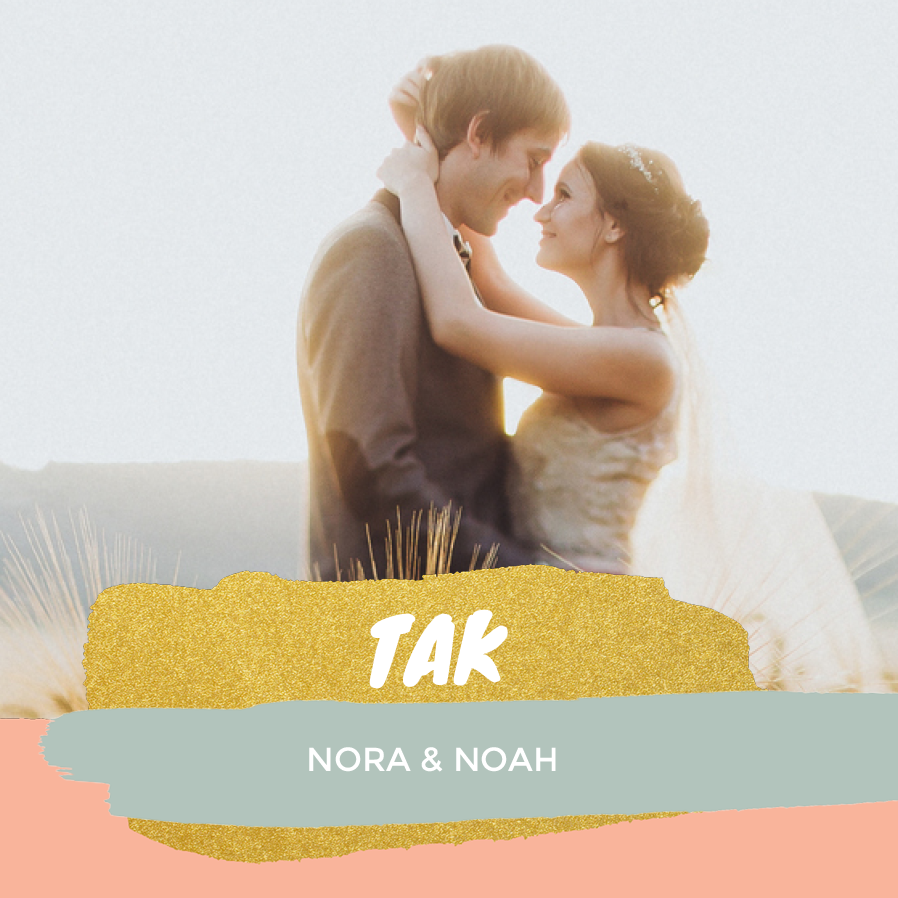 Takkekort — Brushstrokes