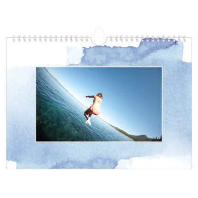 Fotokalender A4 — Akvarel baggrunde [kalender forside]