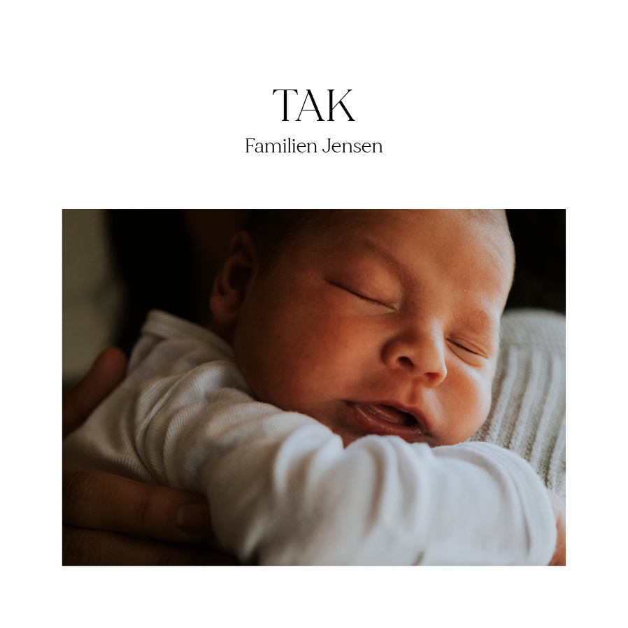 Takkekort — Lille engel