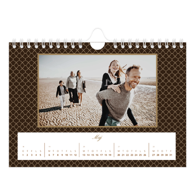 A5 Foto Kalender — Vintage monokrom [kalender forside]