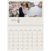 Fotokalender A4 dobbelt (30 x 40 cm) — Initialer i blomst [Maj]