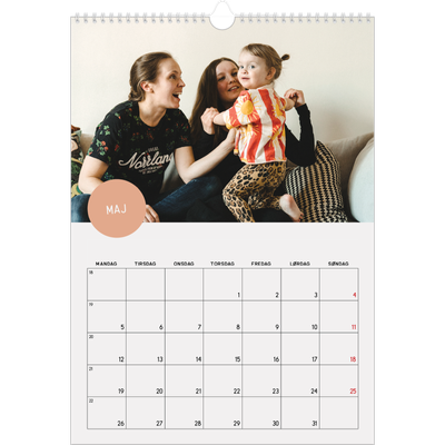 Årskalender A3 — Fotoklistermærke [kalender forside]