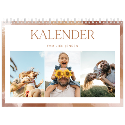 Fotokalender A4 dobbelt (30 x 40 cm) — Pensleffekt [kalender forside]