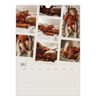 Fotokalender A4 (20 x 30 cm) — Dynamiske billeder [kalender forside]