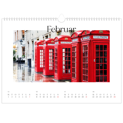 A3 Foto Kalender — Min rejseskildring [Februar]