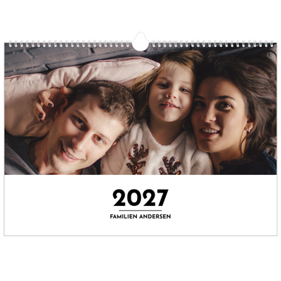 A3 Foto Kalender — Bogstav i fokus [kalender forside]