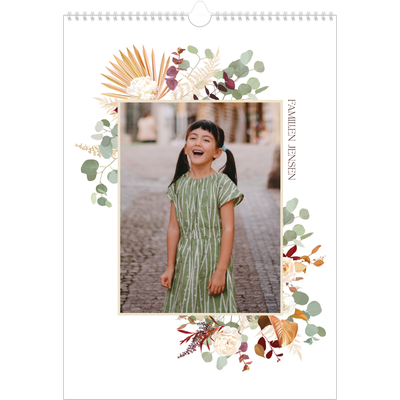 Årskalender A3 — Bohemsk stil [kalender forside]