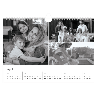 Fotokalender A4 — Billeder i fokus [April]