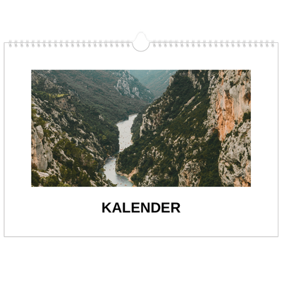 A3 Foto Kalender — Simpelt billede [kalender forside]