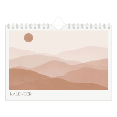 A5 Foto Kalender — Velvære citater [kalender forside]
