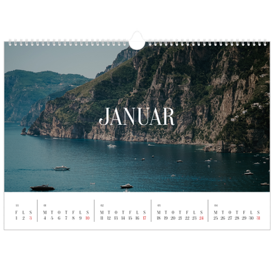 A3 Foto Kalender — Endeløs flugt [Januar]