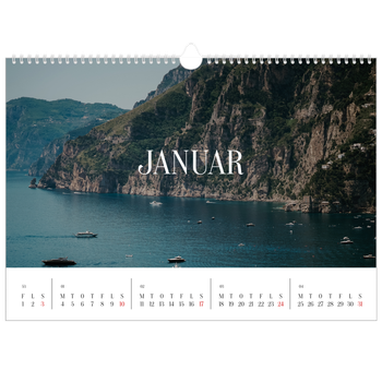 A3 Landskab Fotokalender — Endeløs flugt