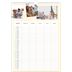 Familiekalender A3  — Moderne familiekalender - Familie på 5 [Marts]