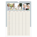 Familiekalender A3  — Familiekalender i jordfarver - Familie på 5 [kalender forside]