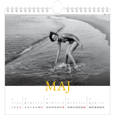 Årskalender kvadratisk — Heritage-stil [kalender forside]