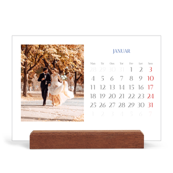 Staffeli kalender - liggende — Klassisk kobolt