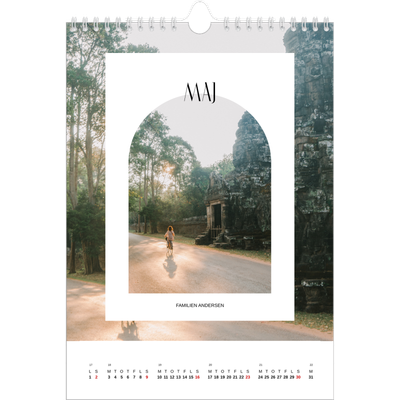 Fotokalender A4 (20 x 30 cm) — Den åbne bue [Maj]