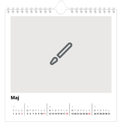 Årskalender kvadratisk — Design selv [kalender forside]