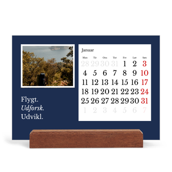 Staffeli kalender - liggende — Redaktionel Jord