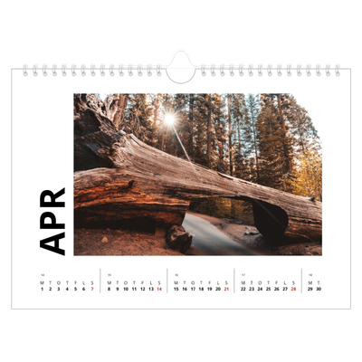 Fotokalender A4 — White space [April]