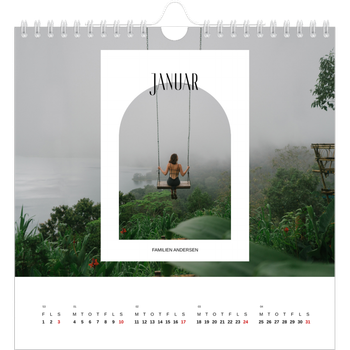 Kvadratisk Fotokalender — Den åbne bue