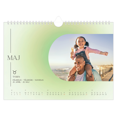 Fotokalender A4 — Astrologi gradient [kalender forside]