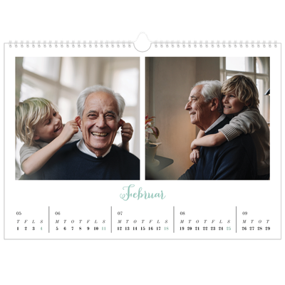 A3 Foto Kalender — Hej verden [Februar]