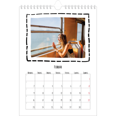 Fotokalender A4 (20 x 30 cm) — Albums øjeblik [Februar]