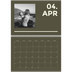 Fotokalender A4 dobbelt (30 x 40 cm) — Moderne og dristig [April]