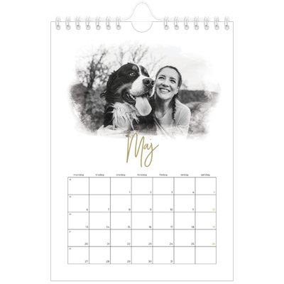 A5 Foto Kalender — Diffuse billederammer [Maj]